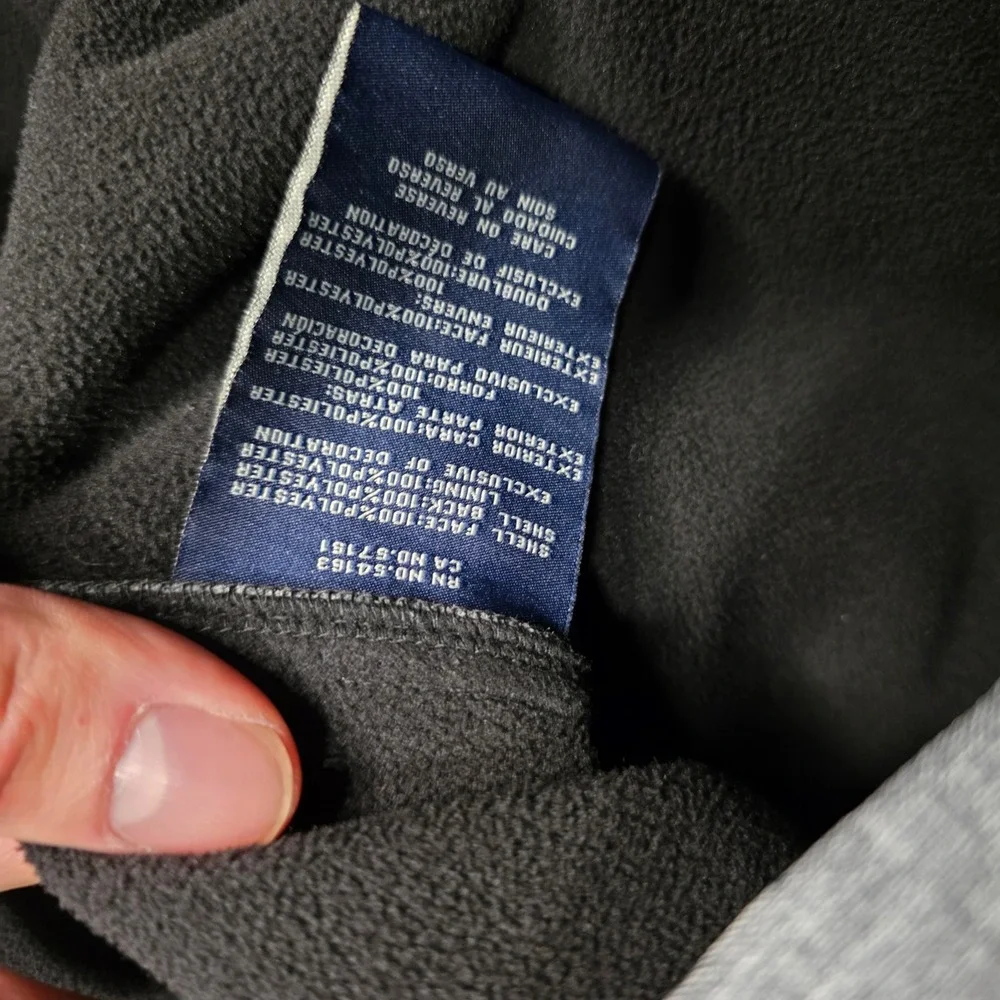 Dockers Mens Gray Softshell Full Zip Jacket Fleece Lined Size L Large Heathered - Picture 6 of 7